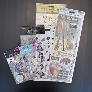 Music and Band Sticker Bundle of 5 Premium Sticker Packs